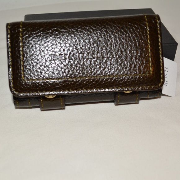 Burberry Dark Brown Leather 4-Hook Key Case Holder – With Box & Dust Bag - Picture 10 of 11